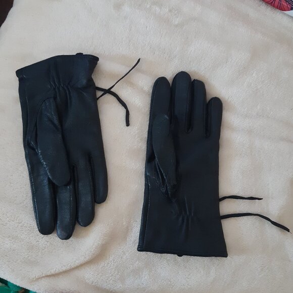 Pario Women's Vintage Genuine Leather Gloves with Lining Size8 - Picture 4 of 13